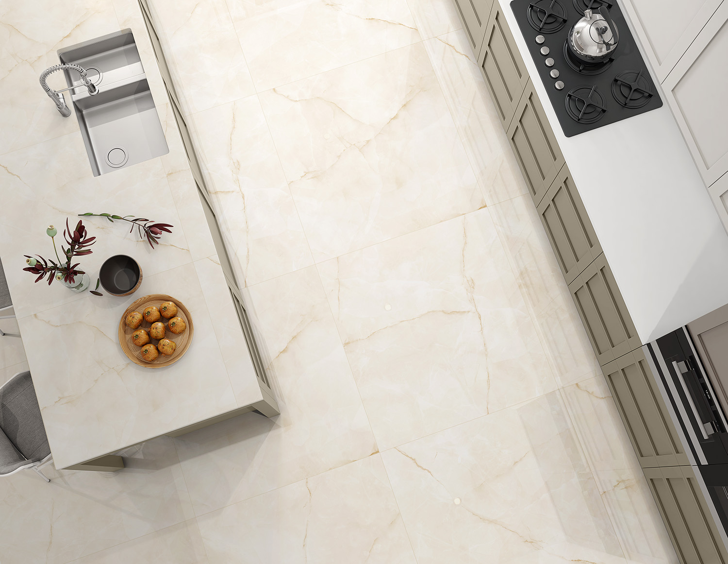 MADREP&Eacute;ROLA BEIGE POLIDO